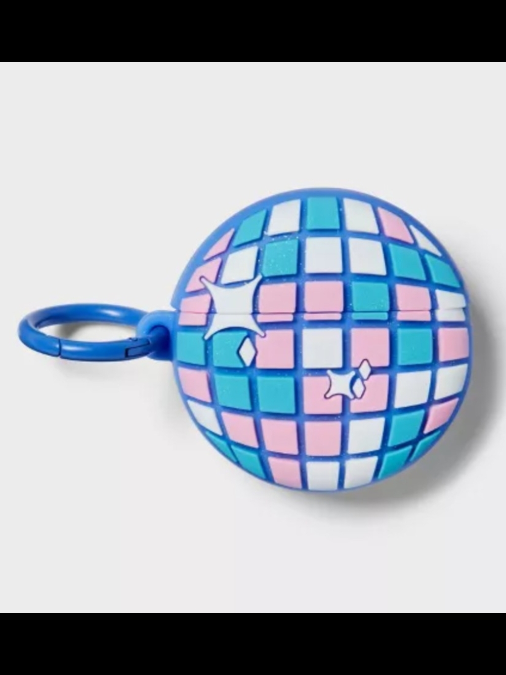 Heyday Blue Pink Disco Ball Earbud Case